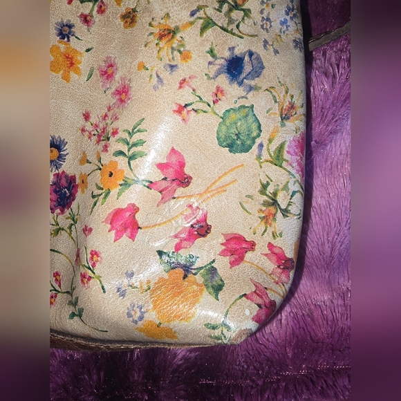 PATRICIA NASH EMELINE CROSSBODY PRAIRIE ROSE ORIG LEATHER FLORAL - Picture 8 of 16